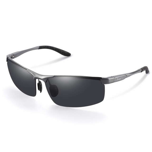 Renao 偏光サングラス スポーツサングラス メンズサングラス 超軽量 UV400保護 チタン合金 釣り用 ランニングサングラス ゴルフ 野球 自
