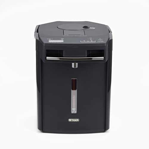 タイガー魔法瓶(TIGER) 電気ポット 蒸気レス 節電VE保温 7つの安心・安全構造 お湯計量機能付き とく子さん 2.2L ブラックPIM-G220K