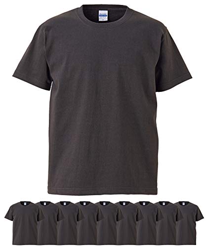 ユナイテッドアスレ 4252-01 7.1オンス オーセンティックスーパーヘヴィーウェイトTシャツ 10枚セット メンズ(スミ,XL)