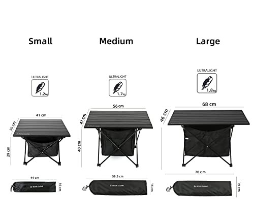 Rock Cloud キャンプテーブル 折りたたみ メッシュラック付き 50x41cm