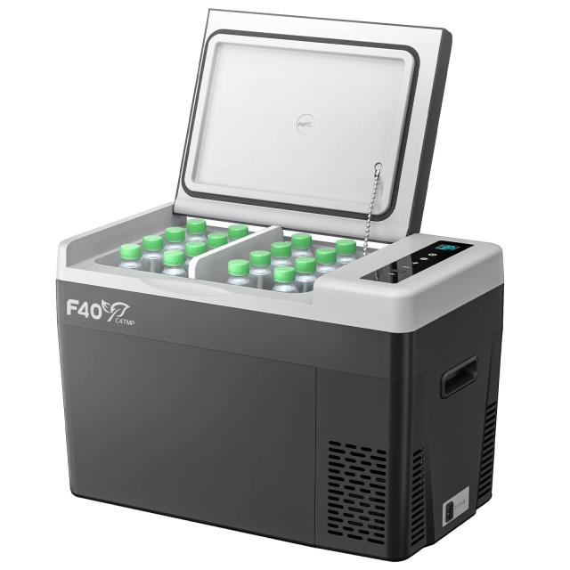F40C4TMP 車載冷蔵庫 Large 28L -22℃〜10℃ 急速冷凍 ポータブル冷蔵庫 DC12V/24V AC100V 4Way電源 車載用冷蔵冷凍庫 LCD温度表示 静音 の通販は 28,554円