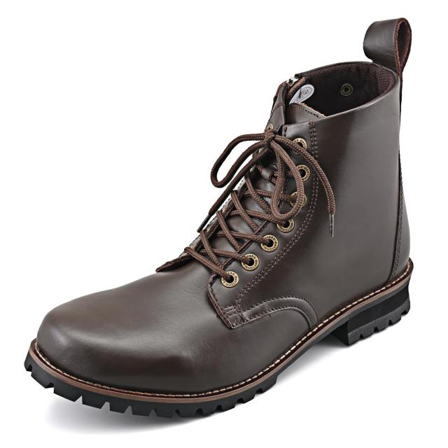 デイトナ(Daytona) バイク用 ショートブーツ 24.5cm/レディース 本革 牛革 シフトパッド内蔵 サイドジップ HBS-003 ダークブラウン 17131の通販は 10,887円