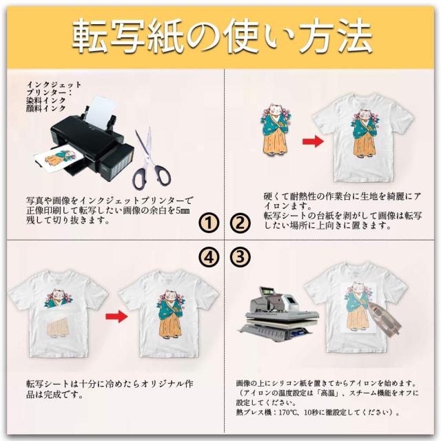198 アイロン転写シート TransOurDream 真正の転写シート アイロンプリントシート2.0 正像印刷