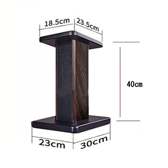 BQKOZFIN スピーカースタンド 高さ40cm スピーカー 台 木製 2台1組 天板18.5×23.5cm 耐荷重50kg