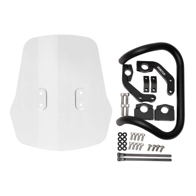 ジータレーシング(ZETA RACING) アドベンチャー ウィンドシールド スタンダードスクリーン KLX230/S/SM ライトスモーク スクリーン上下反の通販は