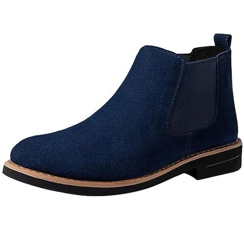 SOARHOPE カジュアルシューズ 本革 スエードシューズ メンズ ブーツ スウェード ショートブーツ レースアップ ビジネス 通勤用 7263 ブの通販は 6,067円