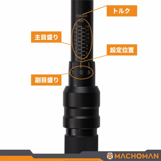 MACHOMAN ミニ トルクレンチ 自転車 用 プレセット型 差込角