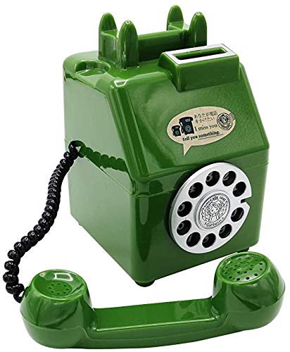 貯金箱 公衆電話 500円玉 ダイヤル式 昭和 80's レトロ 玩具