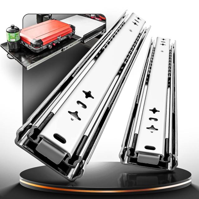 AOLISHENG 重量用 スライドレール 2023年新型 二列ボールベアリング 長さ300-1000mm 幅53mm 耐荷重 100kg 左右 1セット Heavy Duty 引きの通販は 8,238円