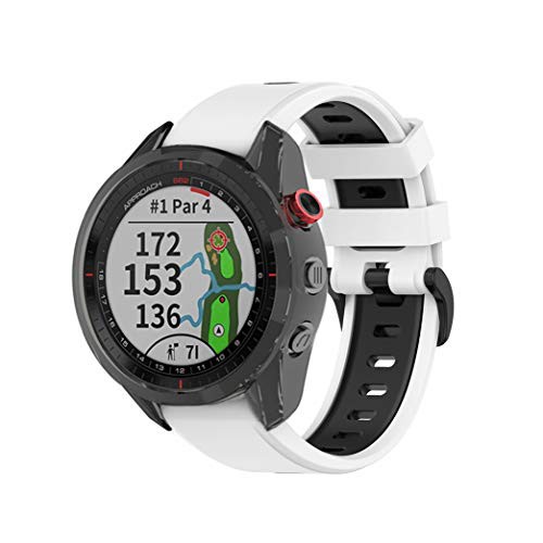 GARMIN(ガーミン) Approach S70 47mm/S62/Fenix7/Instinct2用バンド 交換バンド 2色セット シリコンバンド  ベルト Forerunner 965/955/ Iの通販はau PAY マーケット - エムロード | au PAY マーケット－通販サイト