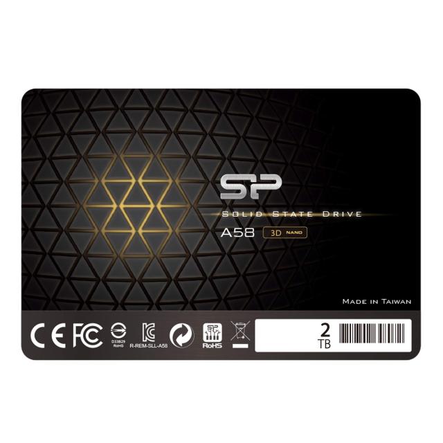 シリコンパワー 2TB SSD 3D NAND A58 パフォーマンスブースト SATA III 2.5インチ 7mm 内蔵SSD SP002TBSS3A58A25の通販は