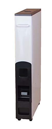 サミック SAMICK 無洗米兼用スリムライスボックス(米びつ) 12kg RE-280-6BW ブラウン/ホワイト, 12？)