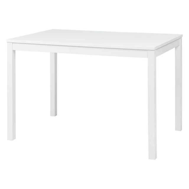 萩原(Hagihara) ダイニングテーブル テーブル 幅110cm シンプル 【天然木 ラバーウッド材使用】 北欧風 ナチュラル SH-8618WHの通販は 11,029円