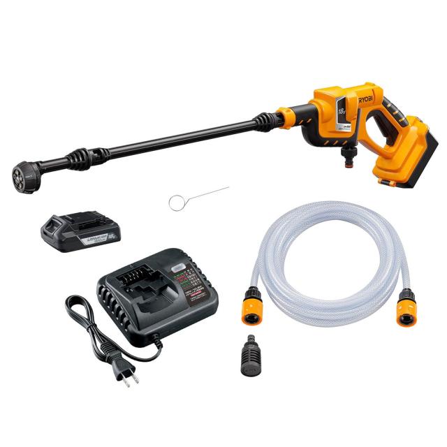 京セラ(Kyocera) 旧リョービ 充電式ポータブルウォッシャー BPW-1800L1 668250A 【自吸機能＆充電式で水道・電源が無い場所でも手軽に洗浄の通販は