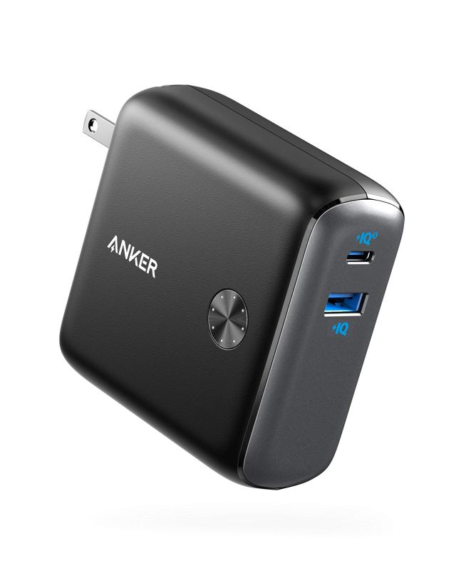 Anker PowerCore Fusion 10000 (9700mAh 20W PD モバイルバッテリー搭載USB充電器) 【コンセント一体型/折りたたみ式プラグ/USB Power Deの通販は 7,305円