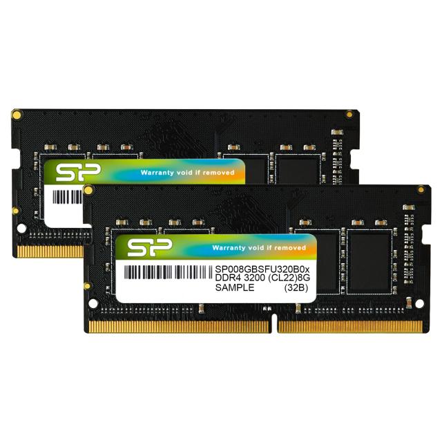 [送料無料]シリコンパワー ノートPC用メモリ DDR4-3200 (PC4-25600) 8GB×の通販は