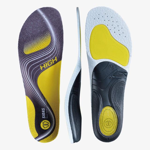 【SIDAS】シダス 3feet アクティブ HIGH JP M(25.0cm-26.5cm) 311898103 インソール 中敷き アーチサポート ランニング マラソン 衝撃吸