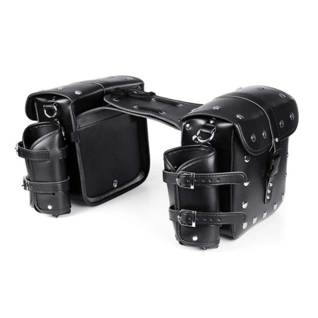 ZSADZS サドルバッグ 防水 バイク用 2個セット 大容量 サイドバッグ 