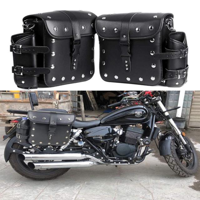 サドルバッグ 防水 バイク用 2個セット 大容量 サイドバッグ ブラックハーレー ZSADZS サドルバッグ 防水 バイク用 2個セット 大容量 サイドバッグ