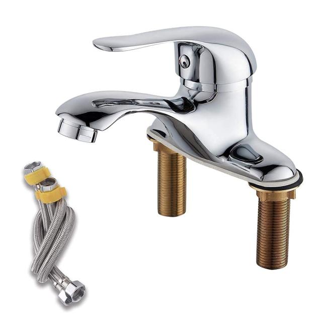 Maynosi 洗面水栓 洗面台蛇口 2穴 洗面用混合水栓 ツーホール式 浴室水