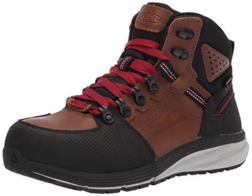 キーン 安全靴 RED HOOK MID WP レッドホーク ミッド ウォータープルーフ メンズ TOBACCO/BLACKの通販は