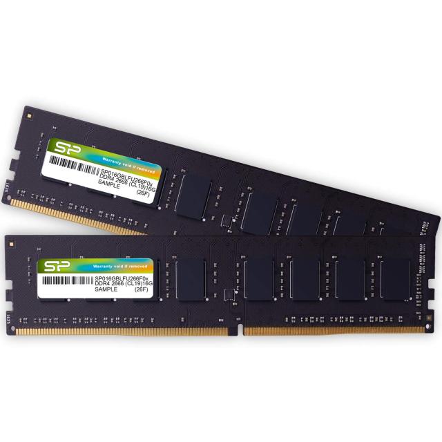 シリコンパワー デスクPC用 メモリ DDR4 3200 PC4-25600 16GB x 2枚 (32GB) 288Pin 1.2V CL22 SP032GBLFU320F22