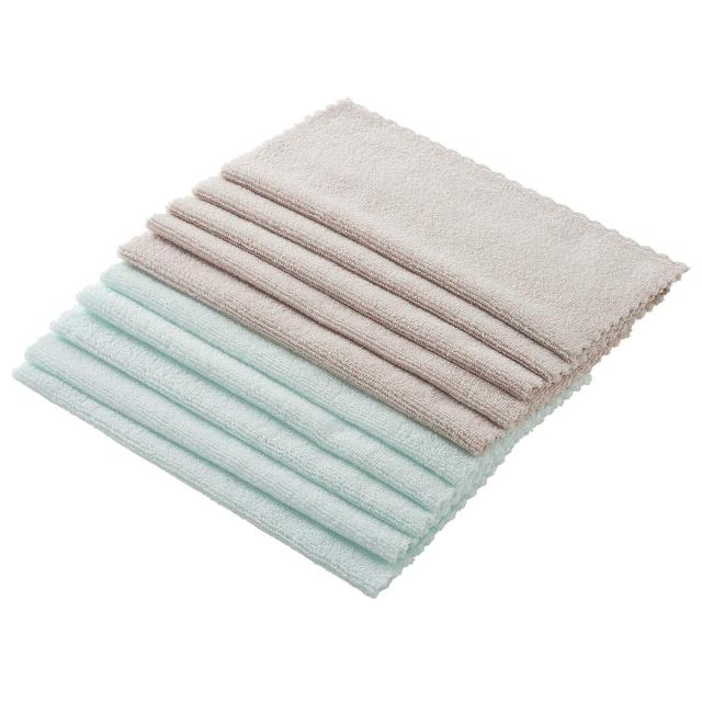 レック(LEC) 激落ちくん Basic マイクロファイバークロス (10枚入) 28×28cm リビング用