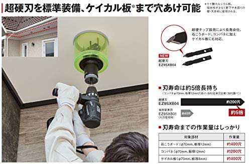 パナソニック ユニバーサルホルソー Φ50-110mm対応 直径153mm・軸径10mm 超硬刃付(石膏ボード・ケイカル板・コンパネ対応) バイメタルホの通販は