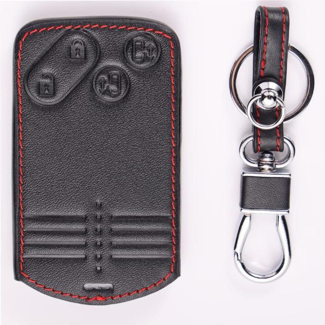 BKY マツダ 専用 4つボタン 革製スマートキーケース RX8 CX7 CX9