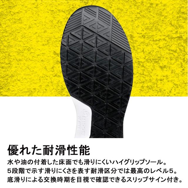 ミドリ安全 安全作業靴 JSAA認定 高反発 プロスニーカー クワンタムリープ QL15 静電 ネイビー 24.5cm