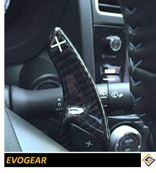 【E131】EVOGEAR 互換性/交換 SUBARU スバル 専用 社外品 パドルシフトカバー カーボン リアルカーボン製3D 曲面 全車種 レヴォーグ アウ