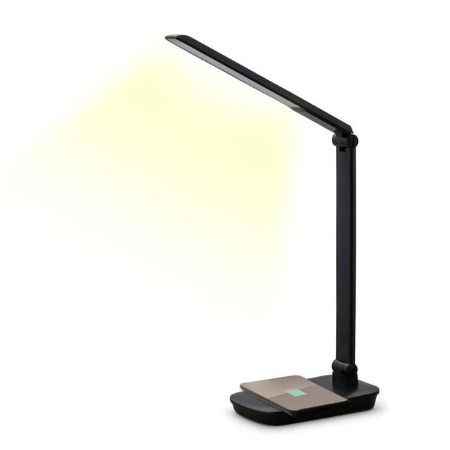 アイリスオーヤマ(IRIS OHYAMA)【節電対策】 【目に優しい】 アイリスオーヤマ デスクライト 置くだけ充電 Qiワイヤレス充電 調光5段階 の通販は