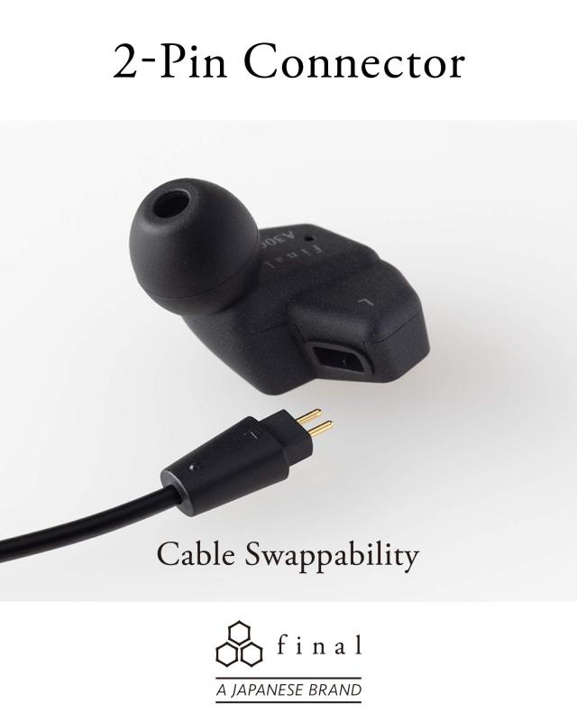 final A3000 日本オーディオブランド・高精度ダイナミックf-CORE DUドライバ・IEM型・2ピンコネクター・有線OFC 3.5mm・イヤホン イヤフ