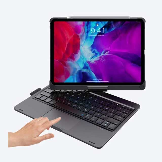 iPad Air 第5世代 iPad Air4 10.9 インチ キーボード ケース 360度回転 タッチパッド搭載 マウス機能 バックライト付き Air5 iPadPro11 2の通販は