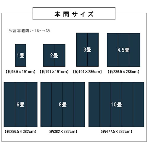 イケヒコ 『バルカン』 肌触りの良い国産 畳 マット 本間1畳 ブラウン