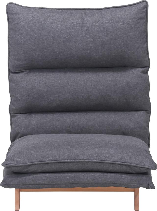 ゆったりサイズ ソファー（クッション付き） クッション＆ポケット付き！4段階のリクライニングソファ