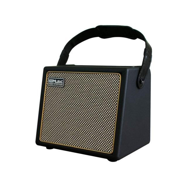 Coolmusic BP MINI アコースティック ギター アンプ、30 ワット BT スピーカー マイク入力付き充電式ポータブル アンプ ボリューム バス