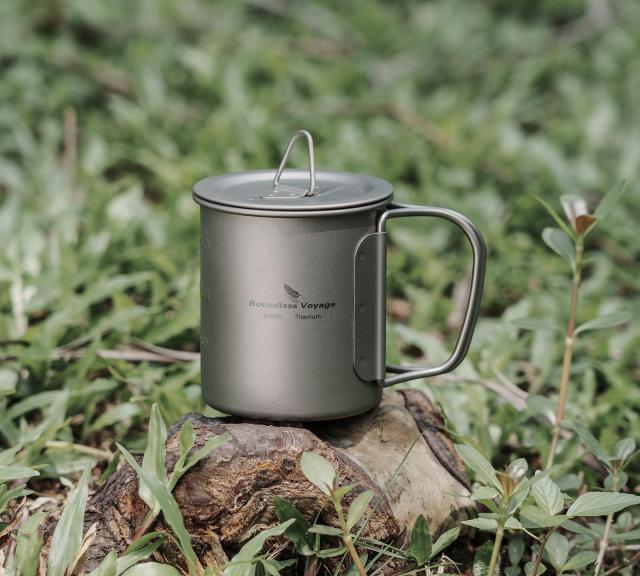テラノバ370 チタンシングルマグ　蓋、スタッフサック付 テラノバ チタンマグカップ 370ml TERRA NOVA TITANIUM MUG