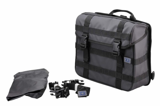 キジマ (kijima) バイク バイクパーツ K3 サイドバッグ タクティカル TC02 13L 30×35×12(cm) ブラック ZK3-10003Bの通販は
