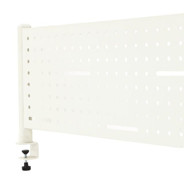 不二貿易(Fujiboeki) デスクパネル 幅80.5×奥行6.5×高さ36.5cm ホワイト スチール製 マグネット 使用可能 クレバー 18577