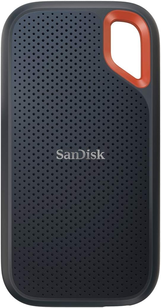 【ネット限定】 SanDisk SSD 外付け 2TB USB3.2Gen2 読出最大1050MB/秒 防滴防塵 SDSSDE61-2T00-GH25 エクストリーム ポータブル V