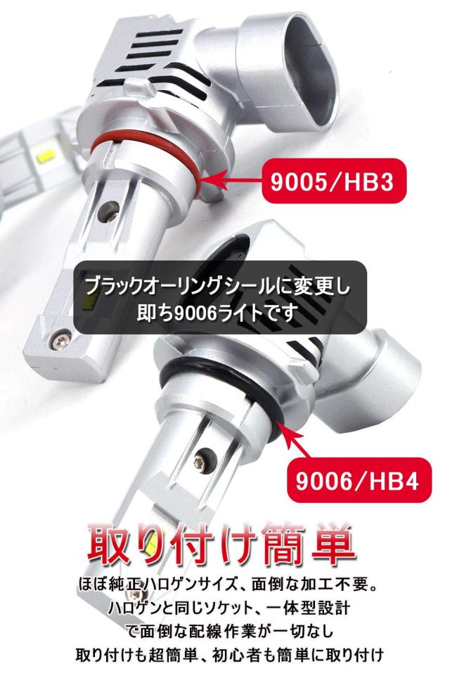 HB3 LEDヘッドライト フォグランプ WS55 ハイビーム 爆光 6000k hb4 led フォグ hb3 led ハイビーム hb4 led ヘッドライトhb4 led