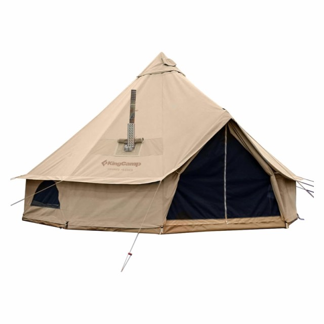 KingCamp ベルテント 4~8人用 アウトドア キャンプ テント 二層 4m ...