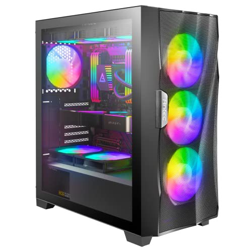 Antec、ARGBファン、強化ガラスパネル搭載 冷却型ミドルタワーPCケースDF700 FLUXの通販は