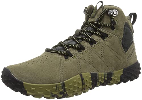 メレル ハイキングシューズ Wrapt Mid Waterproof メンズ オリーブ 25.0 cm 2Eの通販は 19,957円