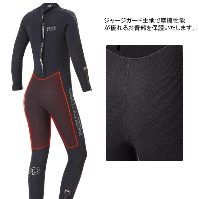 ウェットスーツ 5mm フルスーツ レディース 長袖 手首・足首 ファスナー ネオプレン素材 裏起毛素材 ダイビングスーツ マリンスポーツ フルスーツ 5mm ウェットスーツ レディース 両面ジャージ 手足首ファスナー付 耐久性 着脱性 保温 日本人サイズ サーフィン SUP ダイビング  シュノーケリング ヘレイワホ HeleiWaho ToughLineシリーズ 夏休み 海水浴 ビーチアイテム 海遊び HID | ＤＩＶＩＮＧ-ＨＩＤ