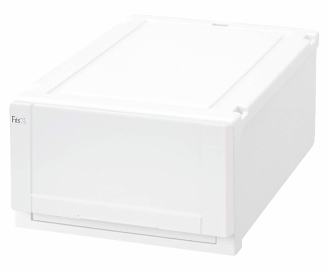 天馬 衣装ケース フィッツユニットケース クローゼット用 ホワイト 幅35×奥行55×高さ20cm 3520 2個セットの通販は