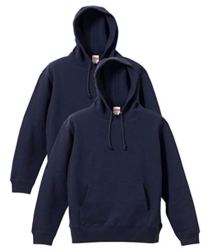 ユナイテッドアスレ UnitedAthle 521401 10.0オンス スウェット プルオーバー パーカー 2枚セット ネイビー XL