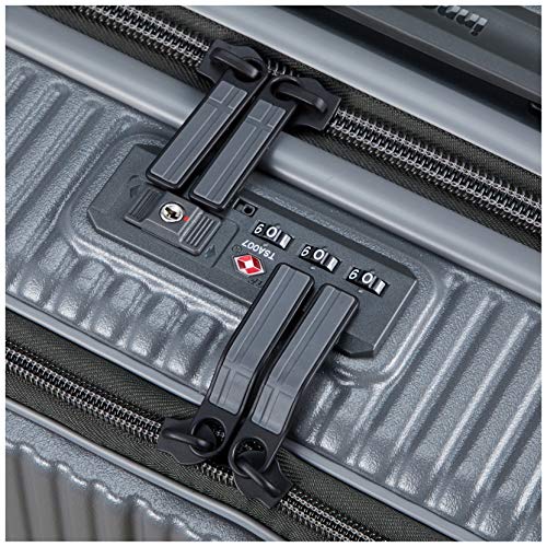 イノベーター スーツケース TSA-承認済み 機内持ち込み 多機能Pカラーモデル INV50 付 55 cm 3.3kg スチールグレー