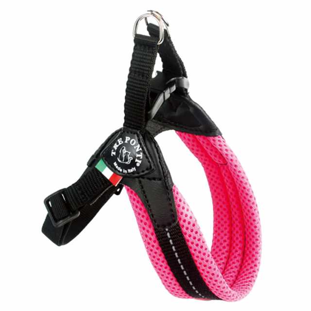 Tre Ponti (トレポンティ)Fibbia adjustable type SOFT MESH フィッビア ソフトメッシュ 調節可能 クッション性 通気性あり ハーネス 犬